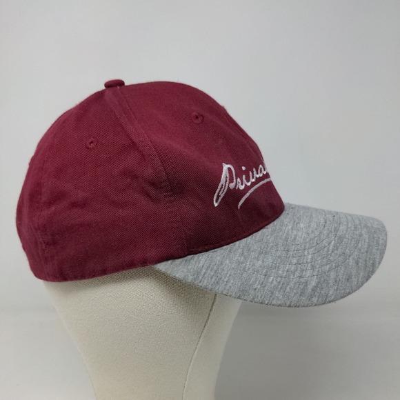Simen Men's Snapback Hat Red Burgundy Size OS Embroidered Private Label Logo - Picture 4 of 7
